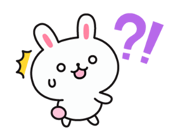 Rabbit attentive Animation sticker #12273118