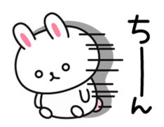 Rabbit attentive Animation sticker #12273128