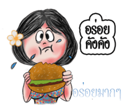 Khawhom Interpreting charming girl 2 sticker #12273178