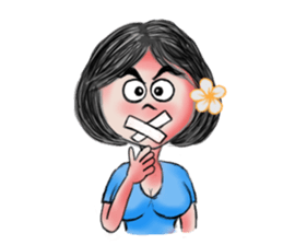 Khawhom Interpreting charming girl 2 sticker #12273179