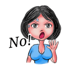 Khawhom Interpreting charming girl 2 sticker #12273180