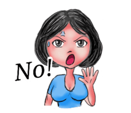 Khawhom Interpreting charming girl 2 sticker #12273180