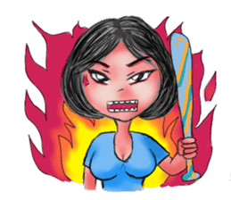 Khawhom Interpreting charming girl 2 sticker #12273182