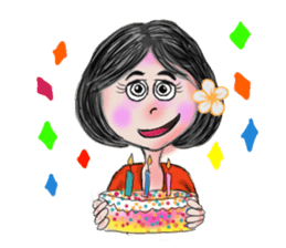 Khawhom Interpreting charming girl 2 sticker #12273183