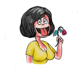 Khawhom Interpreting charming girl 2 sticker #12273184