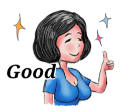 Khawhom Interpreting charming girl 2 sticker #12273186