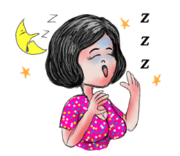 Khawhom Interpreting charming girl 2 sticker #12273194