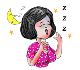 Khawhom Interpreting charming girl 2 sticker #12273194