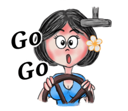 Khawhom Interpreting charming girl 2 sticker #12273201