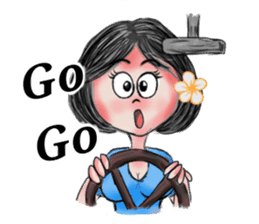 Khawhom Interpreting charming girl 2 sticker #12273201