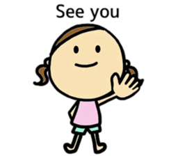 26months lovely girl sticker #12273458