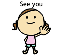 26months lovely girl sticker #12273458