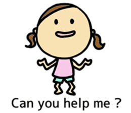 26months lovely girl sticker #12273459