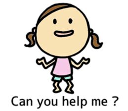 26months lovely girl sticker #12273459