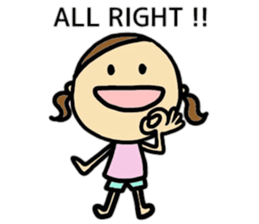 26months lovely girl sticker #12273460