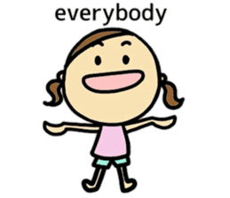 26months lovely girl sticker #12273470