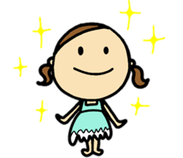 26months lovely girl sticker #12273473