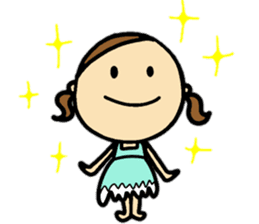 26months lovely girl sticker #12273473