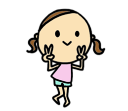 26months lovely girl sticker #12273475