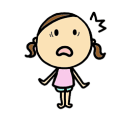 26months lovely girl sticker #12273478