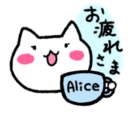 The name is Alice sticker #12273498