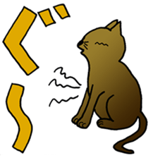 free unrestrained cat sticker sticker #12274135