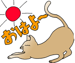 free unrestrained cat sticker sticker #12274140