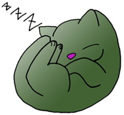 free unrestrained cat sticker sticker #12274152