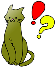 free unrestrained cat sticker sticker #12274153