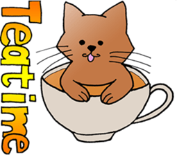 free unrestrained cat sticker sticker #12274162