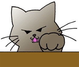 free unrestrained cat sticker sticker #12274171