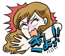 Onomatopoeia of women sticker #12274558