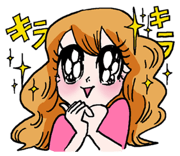 Onomatopoeia of women sticker #12274560