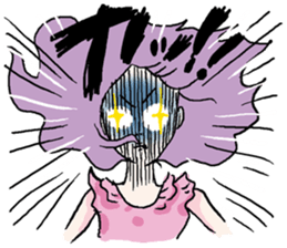 Onomatopoeia of women sticker #12274563