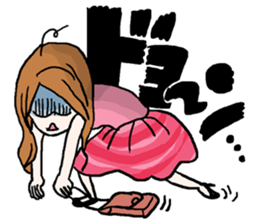 Onomatopoeia of women sticker #12274565