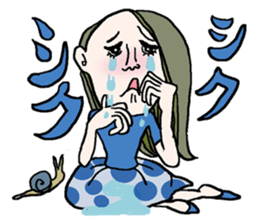 Onomatopoeia of women sticker #12274566