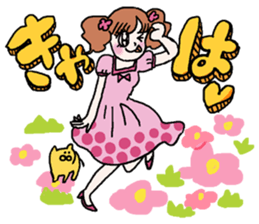 Onomatopoeia of women sticker #12274574