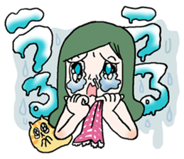 Onomatopoeia of women sticker #12274575