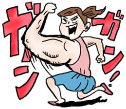 Onomatopoeia of women sticker #12274576