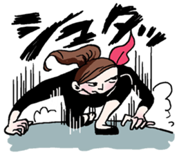 Onomatopoeia of women sticker #12274578