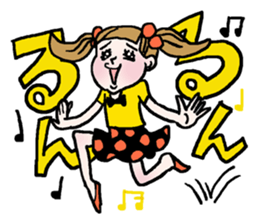 Onomatopoeia of women sticker #12274581