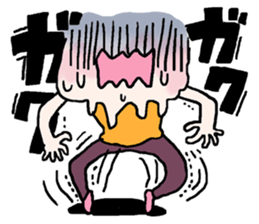 Onomatopoeia of women sticker #12274582