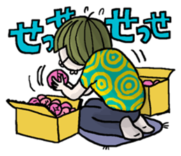 Onomatopoeia of women sticker #12274585