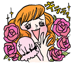 Onomatopoeia of women sticker #12274589