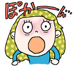 Onomatopoeia of women sticker #12274591