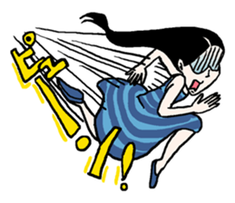 Onomatopoeia of women sticker #12274595