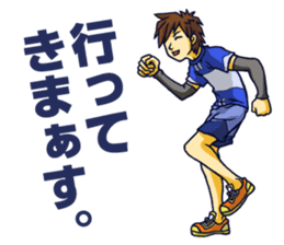The occurrence during running 3 sticker #12274923