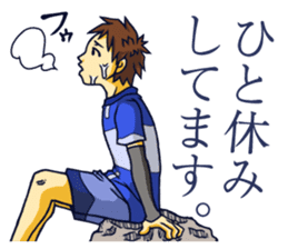 The occurrence during running 3 sticker #12274924