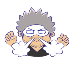 OVERTONE Ver.2 Pierre with humorous guys sticker #12275321