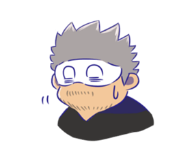 OVERTONE Ver.2 Pierre with humorous guys sticker #12275322